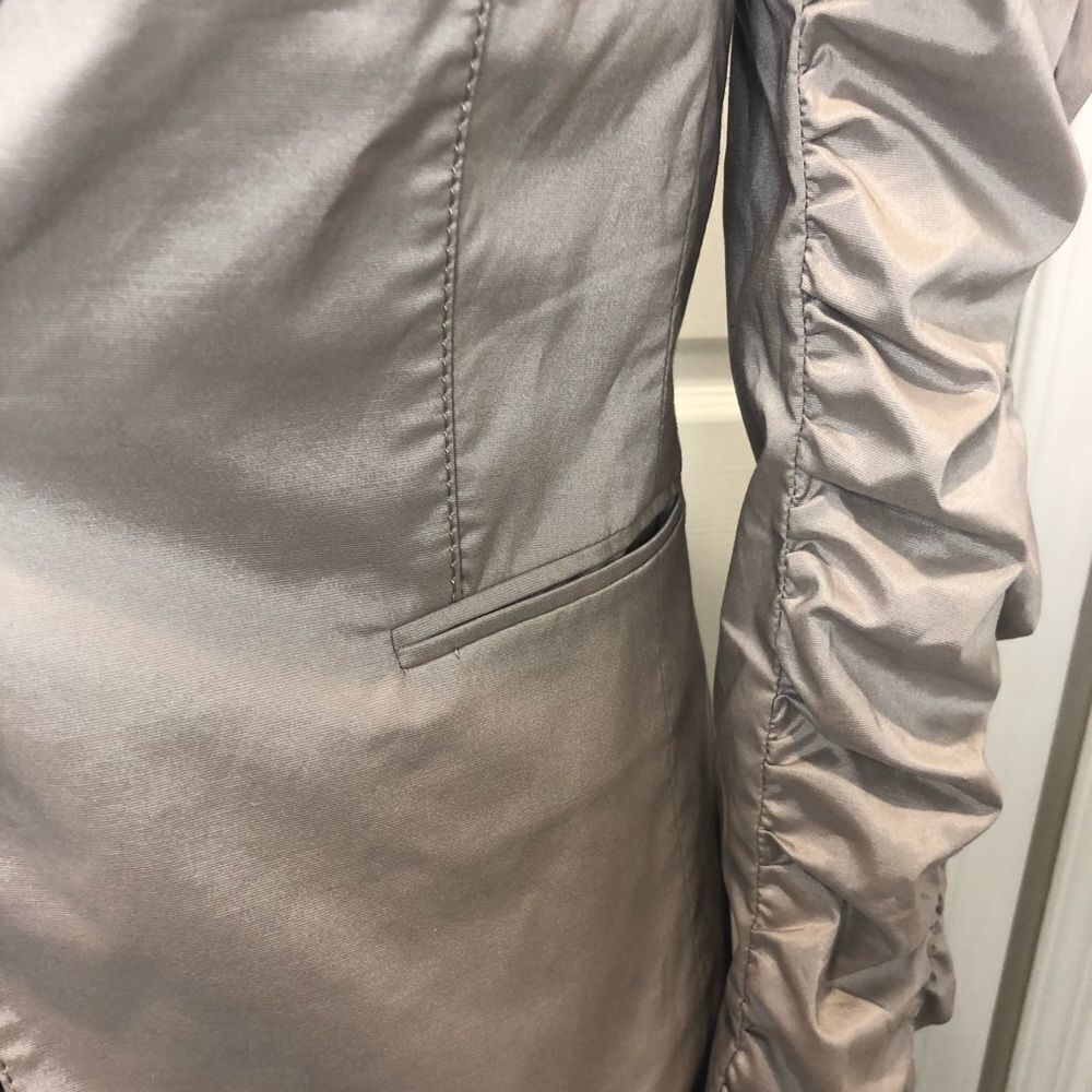 NWT Girdear tan taupe button front blazer jacket - Picture 9 of 12